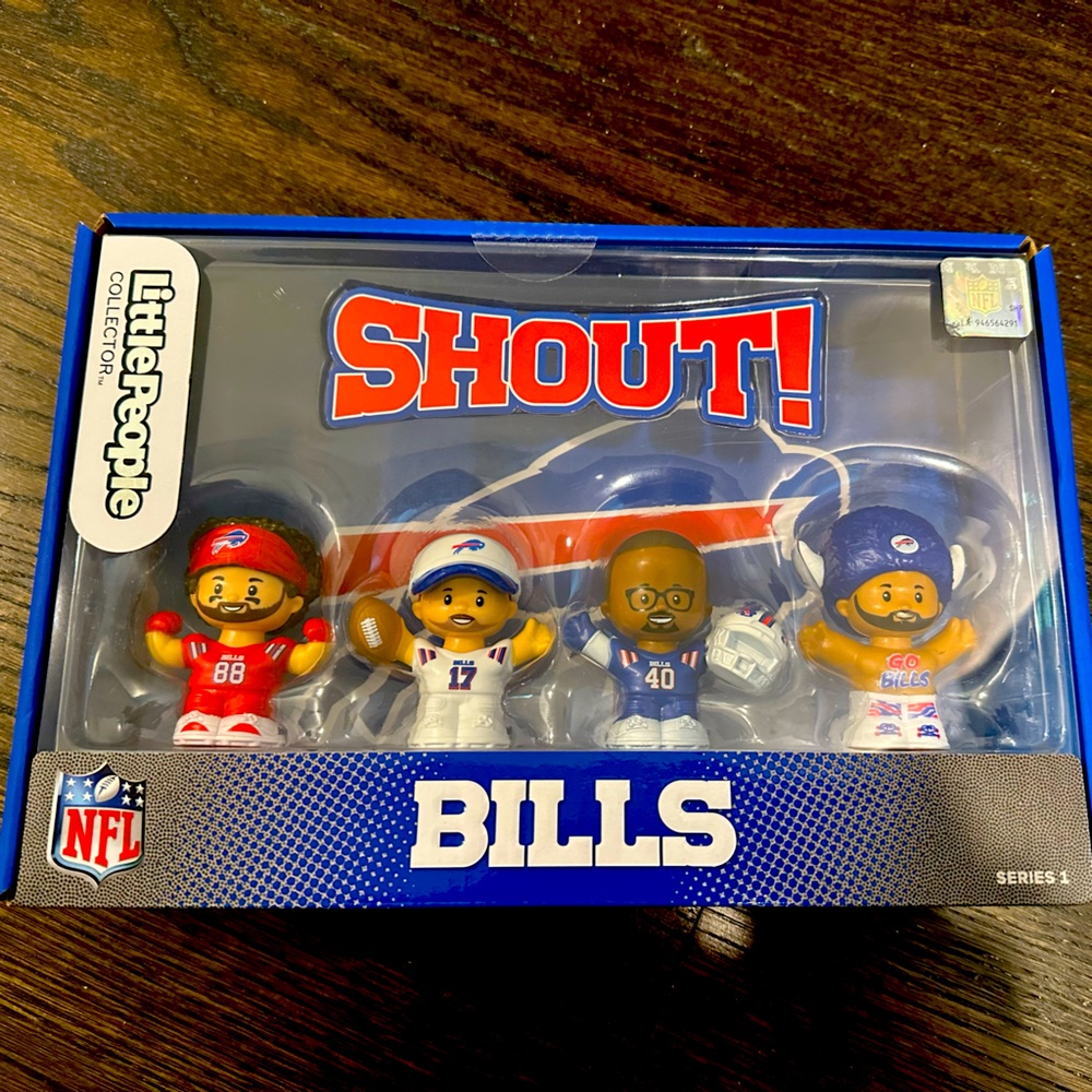 Brand New, Sealed, Little People Collector x NFL Buffalo Bills Set